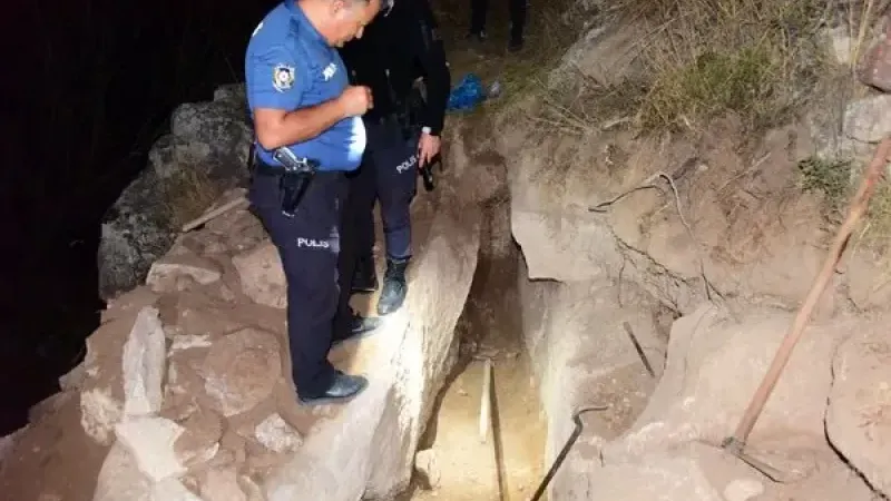 Kayseri’de kaçak kazıya kriminal inceleme