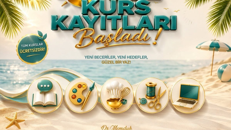 KAYMEK SANAT VE MESLEKİ EĞİTİMİ YAZ DÖNEMİ KURS KAYITLARI BAŞLADI: YENİ BECERİLER VE YENİ HEDEFLER İ